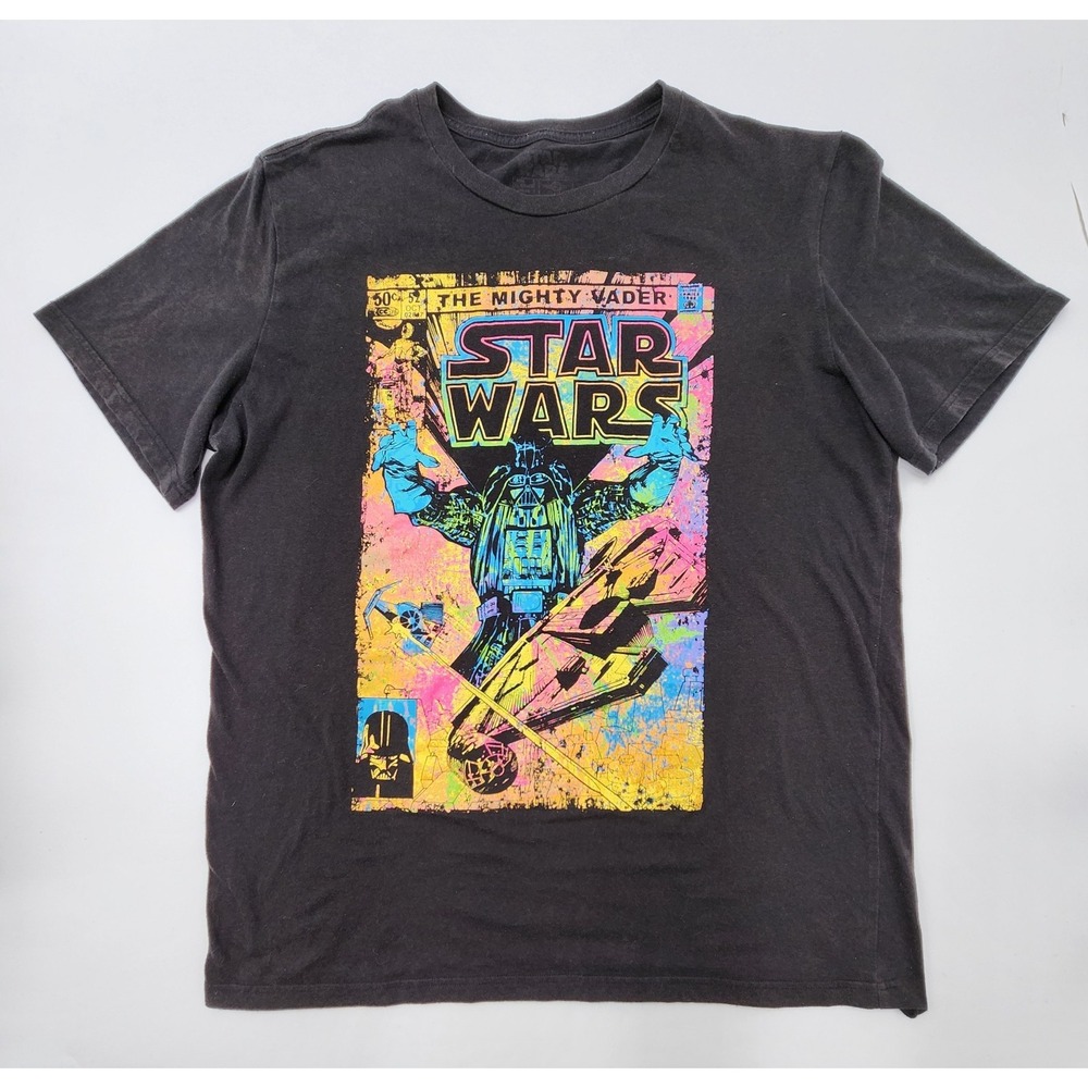 Star Wars "The Mighty‎ Vader" Comic Book Theme T-Shirt Size XL